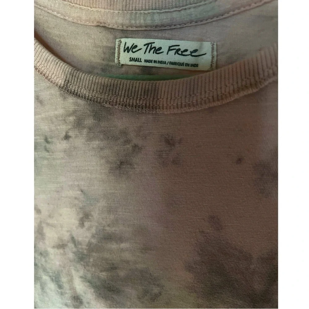 Free People We the Free Womens T Shirt Exposed Seams Boho Soft Related Fit Small
